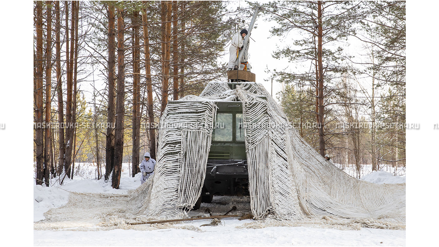 Маскировочный комплект МКТ-2С Снег 12х18 м – купить по цене 67500 руб. в интернет-магазине в городе Липецк картинка 25