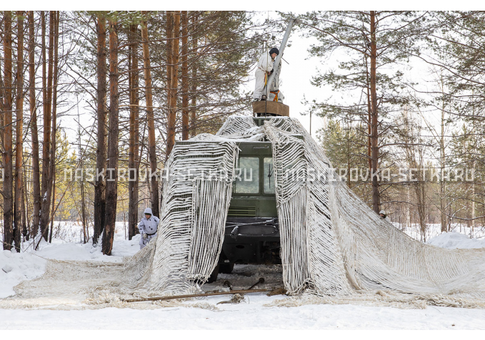Маскировочный комплект МКТ-2С Снег 12х18 м – купить по цене 67500 руб. в интернет-магазине в городе Липецк картинка 2