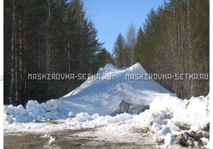 Маскировочная сеть МКТ-2С Снег 3х6 м – купить по цене 4700 руб. в интернет-магазине в городе Липецк картинка 3