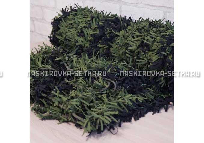 Маскировочная сеть Зеленя 2х3 м (зелено-черная) – купить по цене 3200 руб. в интернет-магазине в городе Липецк картинка 4